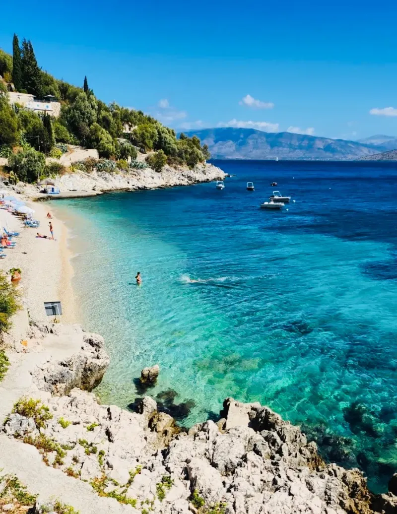 Village Kaminaki-Beach Corfu